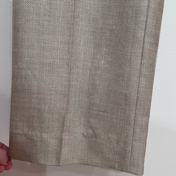 Brooks Brothers NWT Women’s Lucia Fit Wool, Linen, and Silk Beige Dress Pants, 6 - Picture 7 of 16